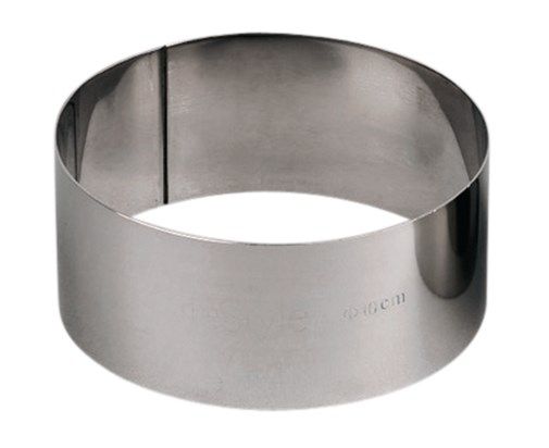 MOLDE EMPLATAR REDONDO INOX PULIDO 10X4,5CM 536944