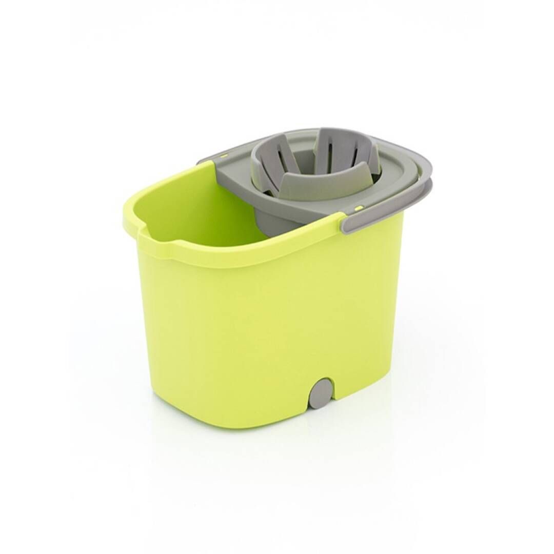 CUBO FREGAR PLASTICO 16L C/RUEDAS FRESH SMART PISTACHO 39677
