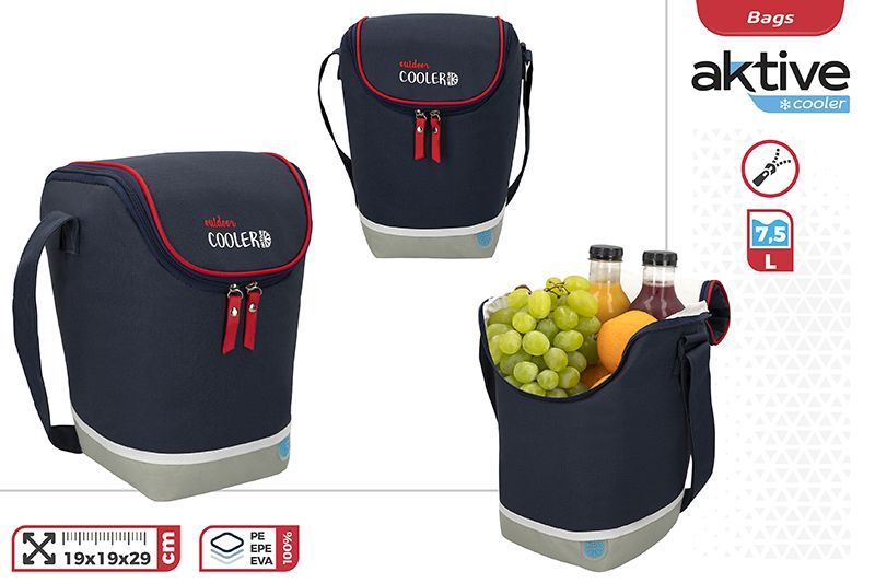 BOLSA TERMICA OUTDOOR COOLER 7,5L 19X19X29CM AKTIVE COOLER 807297