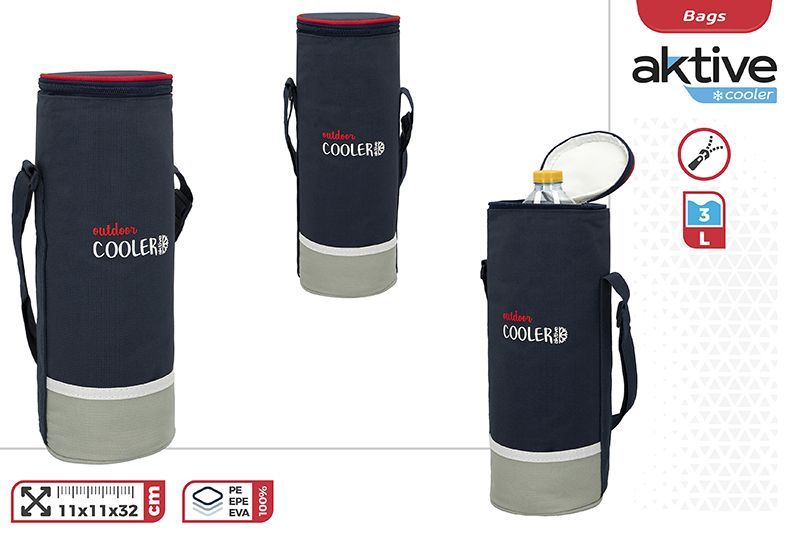 BOLSA NEVERA EVA BOTELLA OUTDOOR COOLER 31X12CM 3L AKTIVE 807259