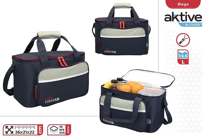 BOLSA TERMICA OUTDOOR COOLER 16,5L 36X21X22CM AKTIVE 807273