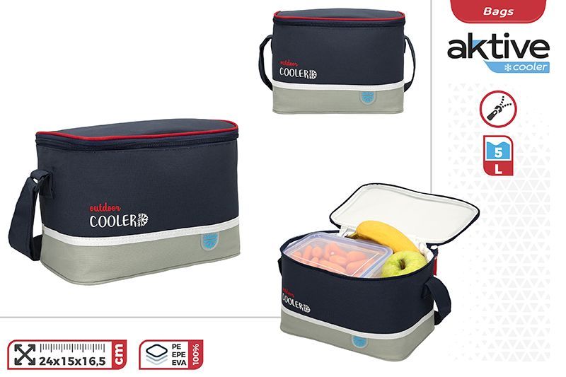 BOLSA NEVERA OUTDOOR COOLER 5L 24X15X16,5CM AKTIVE 807266