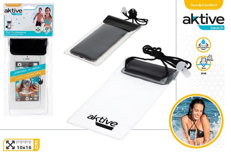 BOLSA IMPERMEABLE PARA MOVIL C/CORDON AKTIVE 52805