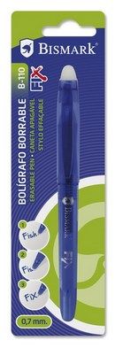 BOLIGRAFO BORRABLE 0,7MM C/CAPUCHON AZUL B-110 27295