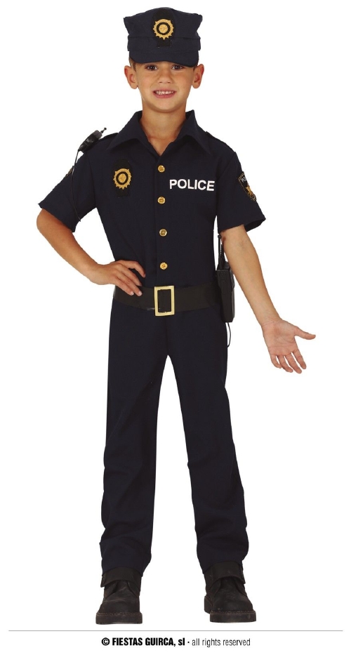 Disfraz de Policía Infantil 7 a 9 años