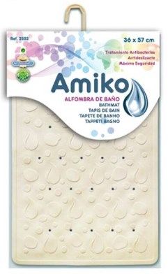 ALFOMBRA GOMA ANTIDESLIZANTE 36X57CM BEIGE 325523