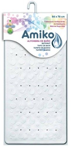ALFOMBRA GOMA ANTIDESLIZANTE 36X76CM BLANCO 8325110