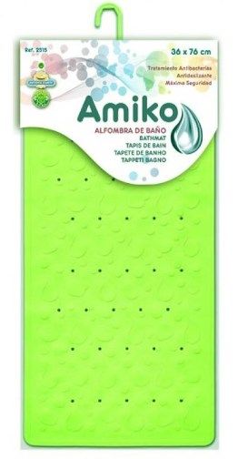 ALFOMBRA GOMA ANTIDESLIZANTE 36X76CM VERDE INTENSO 325158
