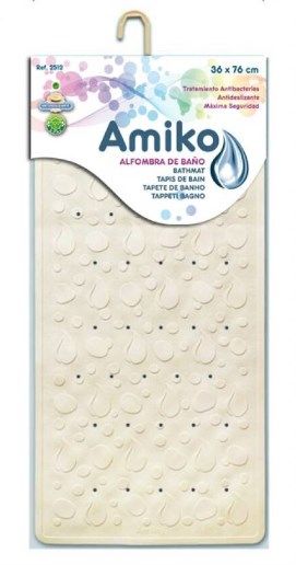 ALFOMBRA GOMA ANTIDESLIZANTE 36X76CM BEIGE 325127
