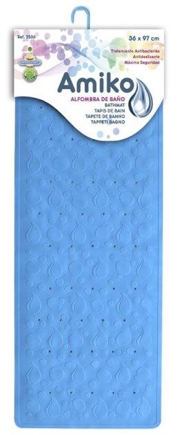 ALFOMBRA GOMA ANTIDESLIZANTE 36X97CM AZUL INTENSO 325363