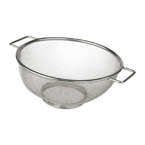 CESTILLO ESCURRIDOR INOX REDONDO 23X11CM ASAS 525597