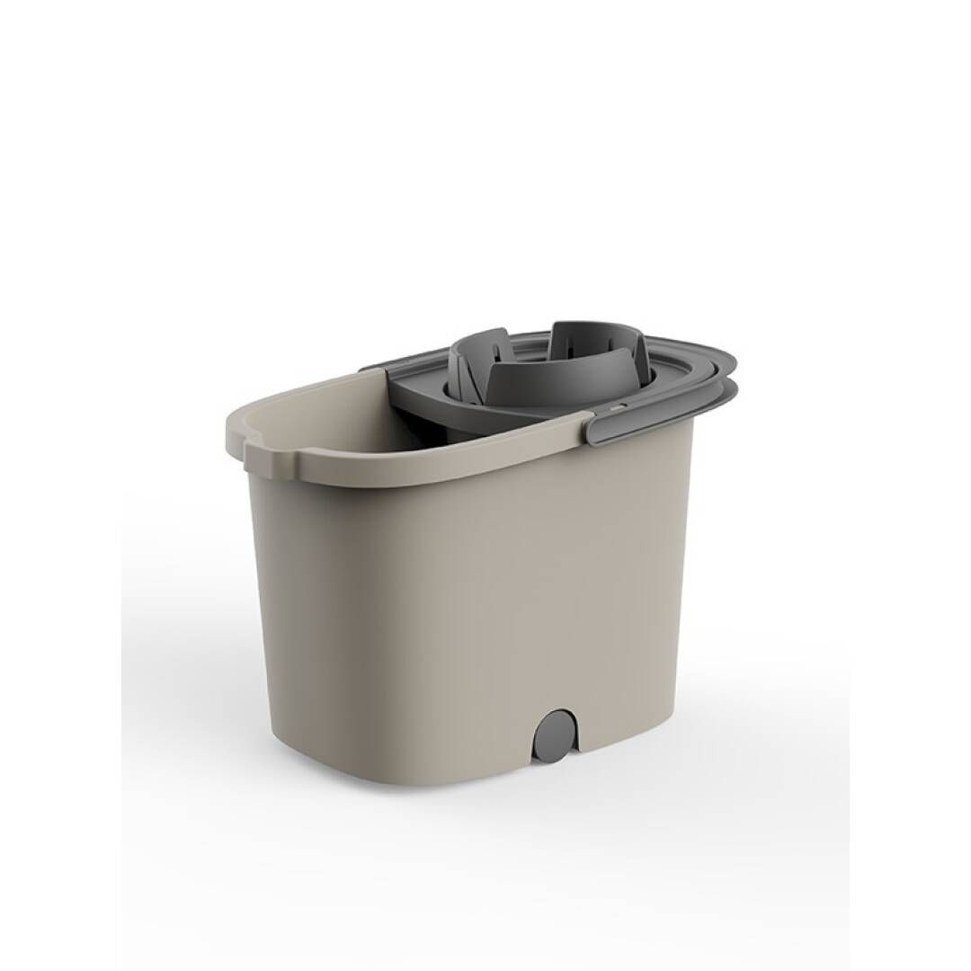 CUBO FREGAR PLASTICO 16L C/RUEDAS FRESH SMART GRIS 686585
