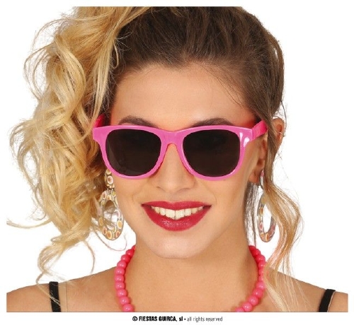GAFAS PLASTICO ROSA NEON 18840