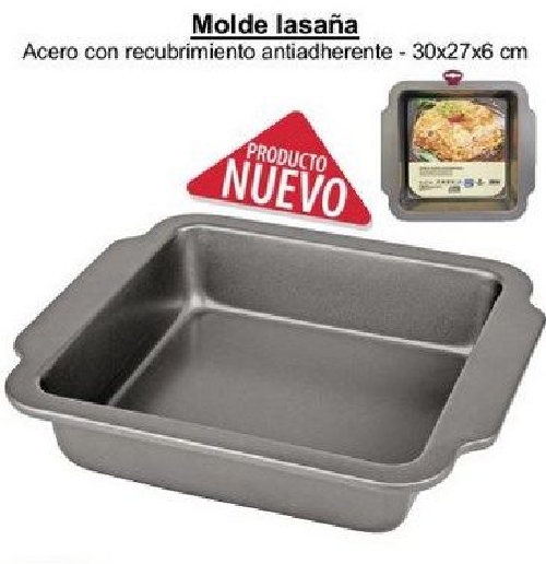 MOLDE CUADRADO LASAA ANTIADHERENTE 30X27CM 6537170