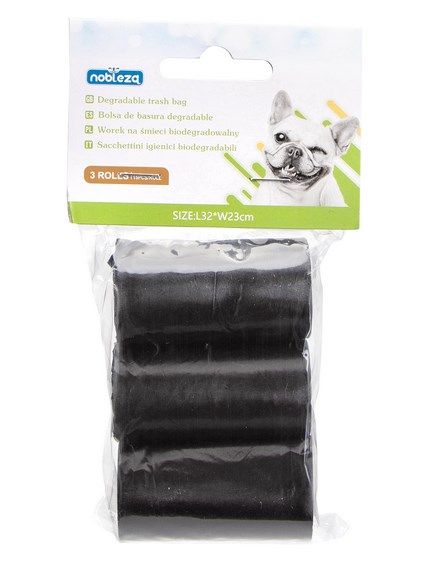 BOLSAS BASURA PARA MASCOTAS DEGRADABLES NEGRAS 05307