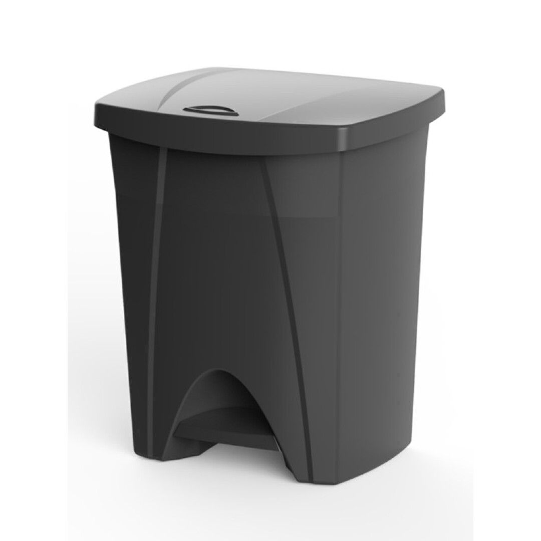 CUBO PLASTICO PEDAL 25L NATURE 6425 ANTRACITA 680026