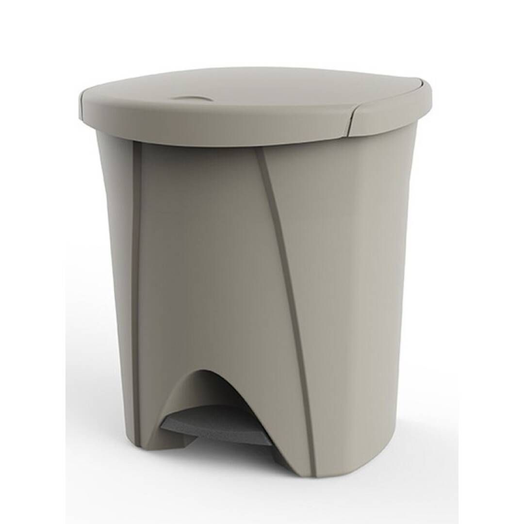 CUBO PEDAL PLASTICO 48L 6448P TAUPE 68708