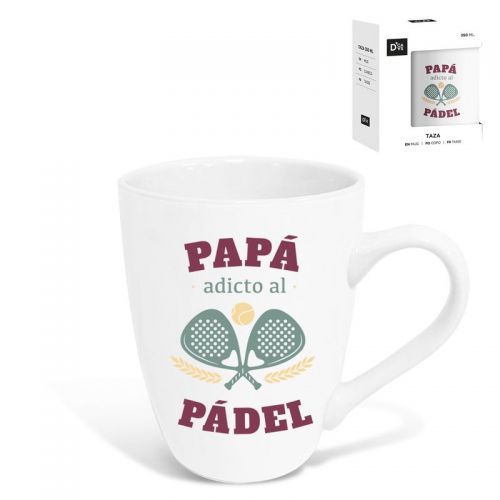 JARRA MUG CERAMICA 350ML C/CAJA REGALO PAPA PADEL 238518