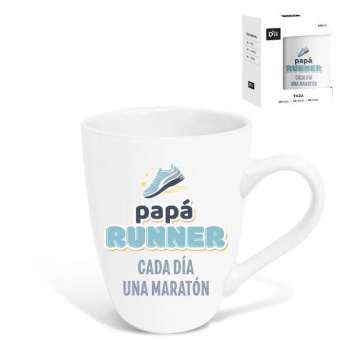 JARRA MUG CERAMICA 350ML C/CAJA REGALO PAPA RUNNER 3238532