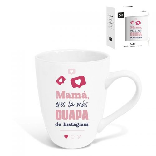 JARRA MUG CERAMICA 350ML C/CAJA REGALO MAMA INSTAGRAM 238648