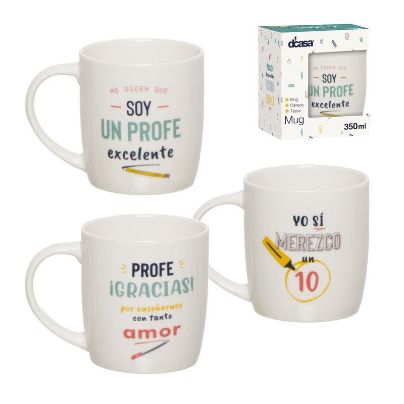 JARRA MUG CERAMICA 350ML C/CAJA REGALO PROFE 17150