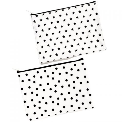 NECESER PLANO PLASTIFICADO 28X21CM DECORADO ESTRELLAS/TOPOS 241112