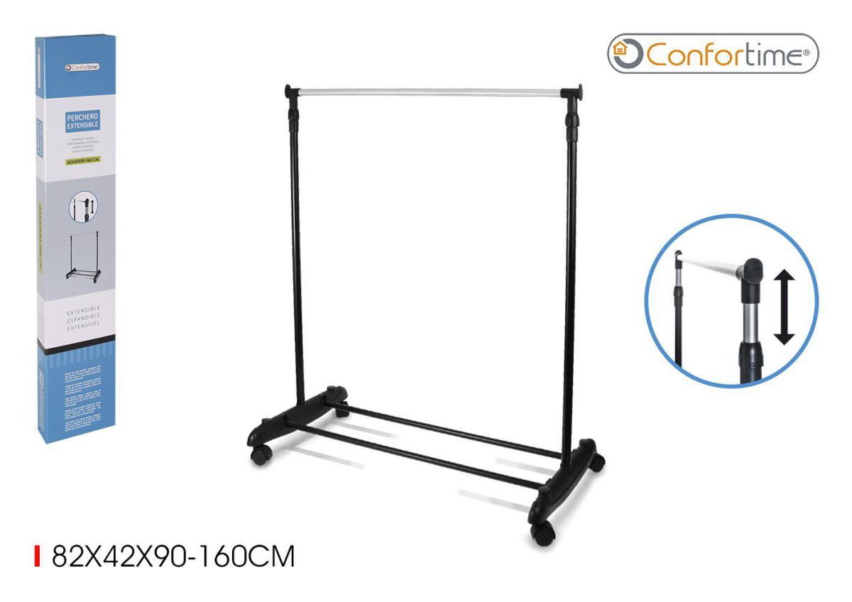 PERCHERO METAL EXTENSIBLE 82X42X90-160CM 732143