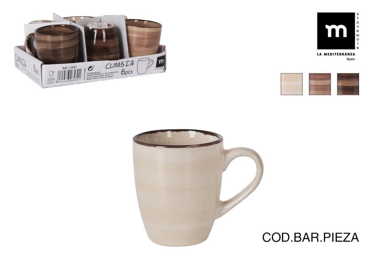 TAZA CAFE EXPRESO CERAMICA 90CC CUMBIA 8X5,5X6CM 264472