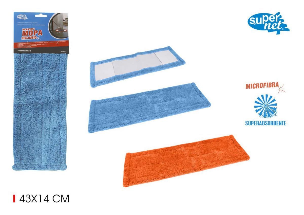 RECAMBIO MOPA MICROFIBRA LISA 43X14CM 73490