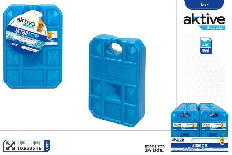 ACUMULADOR FRIO ULTRA ICE 400ML 18,5X3,3X24CM AKTIVE 63040