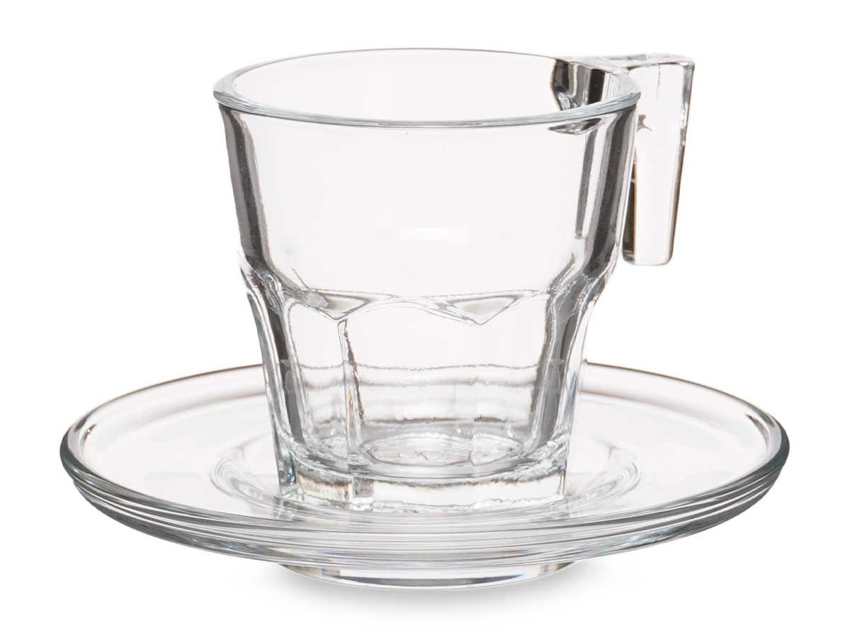 TAZA CRISTAL C/PLATO ESPRESSO 70ML CASABLANCA 95753 PASABAHCE 27319