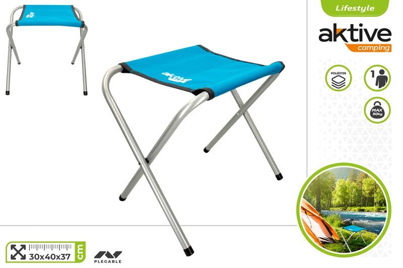 TABURETE CAMPING PLEGABLE 30X40X37CM AKTIVE 528758