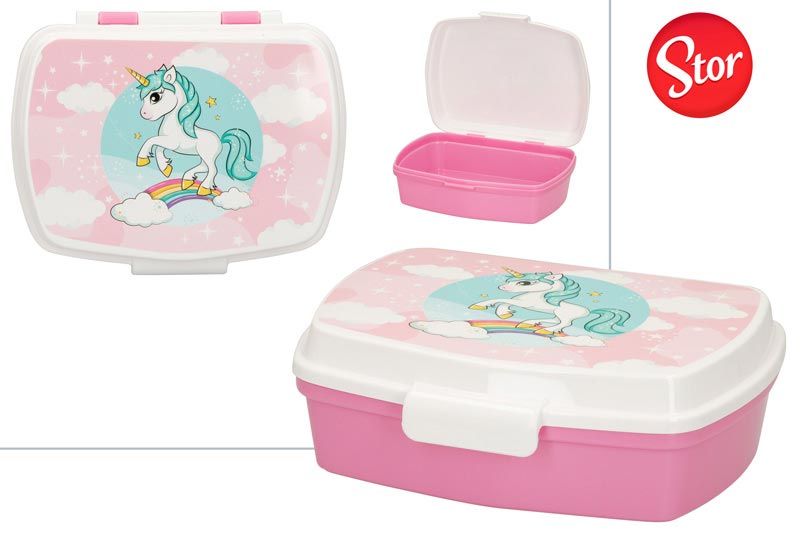 SANDWICHERA FIAMBRERA RECTANGULAR PLASTICO UNICORNIO STOR 712287