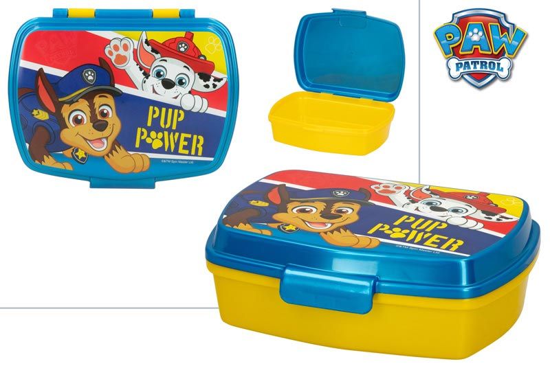 SANDWICHERA FIAMBRERA RECTANGULAR PLASTICO PAW PATROL 77397