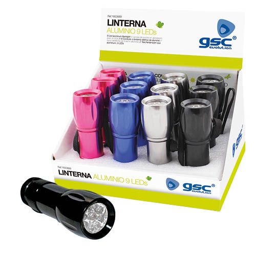LINTERNA ALUMINIO 9 LEDS 2W 45LM 948892
