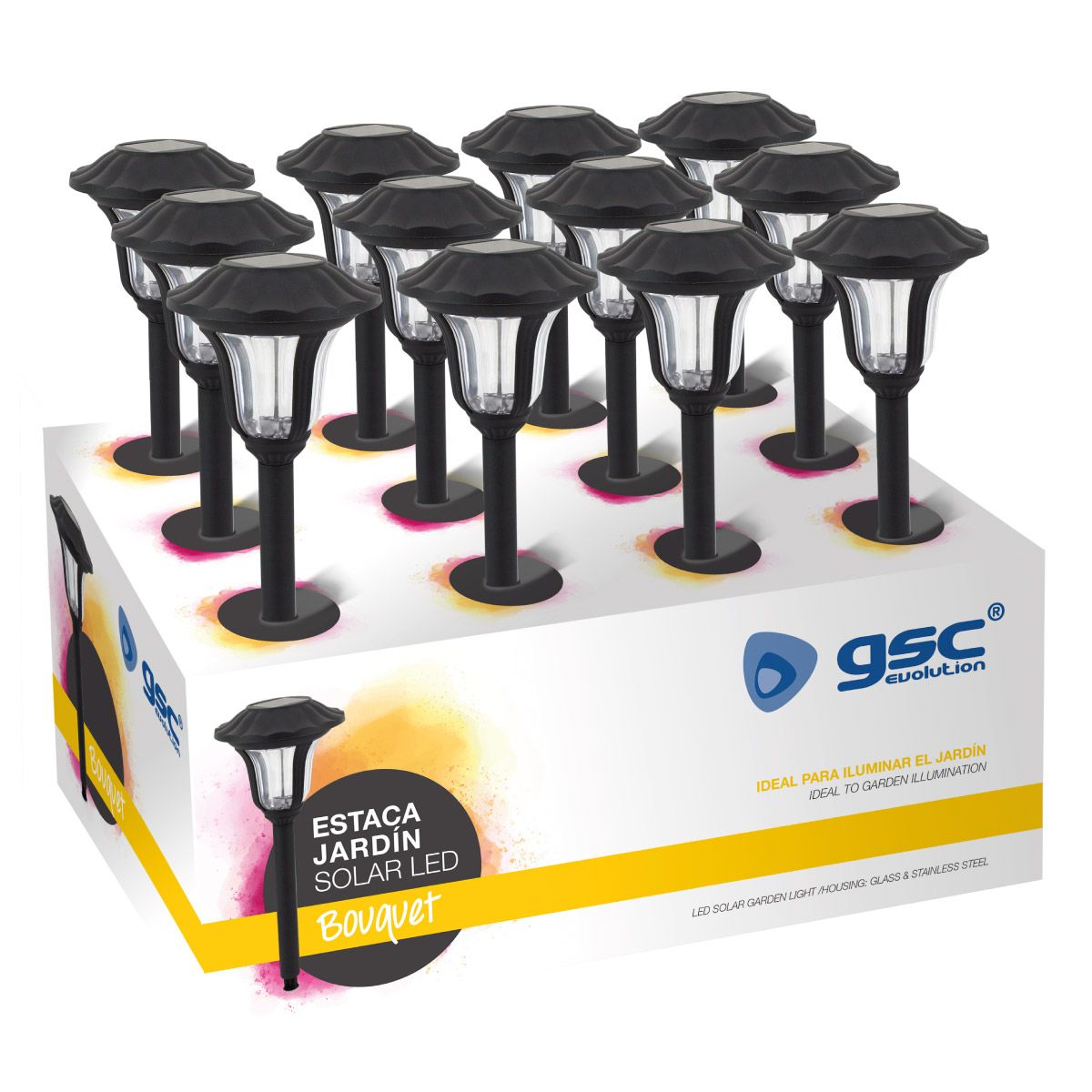 ESTACA SOLAR JARDIN LED BOUQUET 05365