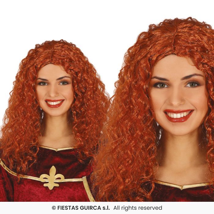 PELUCA MELENA RIZA PELIROJA 48041