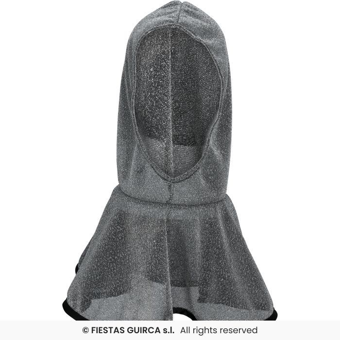 CAPUCHA MALLA MEDIEVAL POLIESTER GRIS 23109