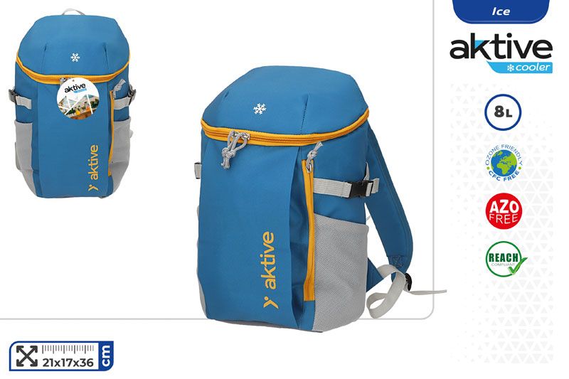 MOCHILA NEVERA 8L 21X17X36CM AZUL 808010